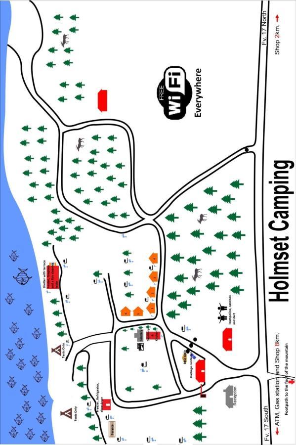 Holmset Camping And Fishing Namdalseid Exterior foto